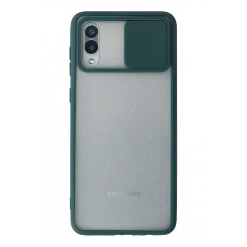Newface Samsung Galaxy A02 Kılıf Palm Buzlu Kamera Sürgülü Silikon - Yeşil Newface Samsung Galaxy A02 Kılıf Palm Buzlu Kamera Sürgülü Silikon - Yeşil