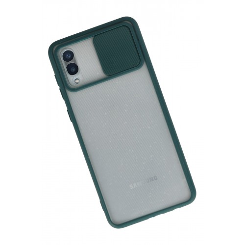 Newface Samsung Galaxy A02 Kılıf Palm Buzlu Kamera Sürgülü Silikon - Yeşil Newface Samsung Galaxy A02 Kılıf Palm Buzlu Kamera Sürgülü Silikon - Yeşil