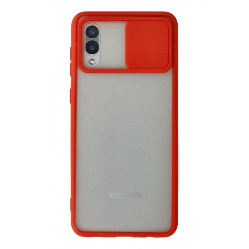 Newface Samsung Galaxy A02 Kılıf Palm Buzlu Kamera Sürgülü Silikon - Kırmızı Newface Samsung Galaxy A02 Kılıf Palm Buzlu Kamera Sürgülü Silikon - Kırmızı