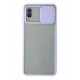Newface Samsung Galaxy A02 Kılıf Palm Buzlu Kamera Sürgülü Silikon - Lila Newface Samsung Galaxy A02 Kılıf Palm Buzlu Kamera Sürgülü Silikon - Lila