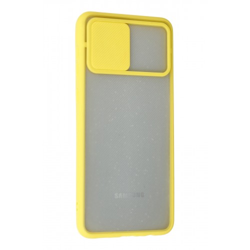 Newface Samsung Galaxy A02 Kılıf Palm Buzlu Kamera Sürgülü Silikon - Sarı Newface Samsung Galaxy A02 Kılıf Palm Buzlu Kamera Sürgülü Silikon - Sarı