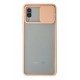 Newface Samsung Galaxy A02 Kılıf Palm Buzlu Kamera Sürgülü Silikon - Pembe Newface Samsung Galaxy A02 Kılıf Palm Buzlu Kamera Sürgülü Silikon - Pembe