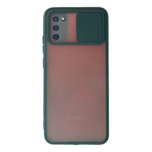 Newface Samsung Galaxy A02S Kılıf Palm Buzlu Kamera Sürgülü Silikon - Yeşil Newface Samsung Galaxy A02S Kılıf Palm Buzlu Kamera Sürgülü Silikon - Yeşil