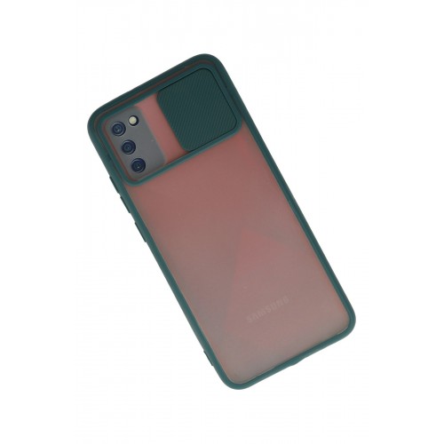 Newface Samsung Galaxy A02S Kılıf Palm Buzlu Kamera Sürgülü Silikon - Yeşil Newface Samsung Galaxy A02S Kılıf Palm Buzlu Kamera Sürgülü Silikon - Yeşil