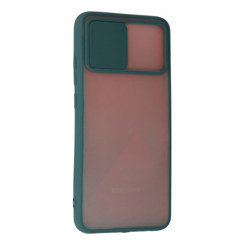 Newface Samsung Galaxy A02S Kılıf Palm Buzlu Kamera Sürgülü Silikon - Yeşil Newface Samsung Galaxy A02S Kılıf Palm Buzlu Kamera Sürgülü Silikon - Yeşil