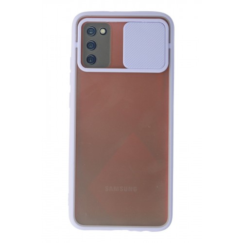 Newface Samsung Galaxy A02S Kılıf Palm Buzlu Kamera Sürgülü Silikon - Lila Newface Samsung Galaxy A02S Kılıf Palm Buzlu Kamera Sürgülü Silikon - Lila