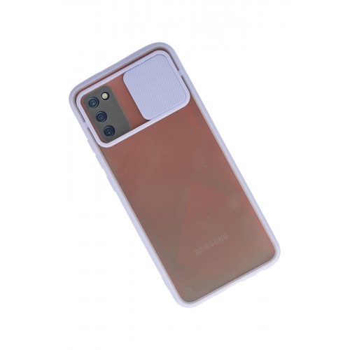 Newface Samsung Galaxy A02S Kılıf Palm Buzlu Kamera Sürgülü Silikon - Lila Newface Samsung Galaxy A02S Kılıf Palm Buzlu Kamera Sürgülü Silikon - Lila