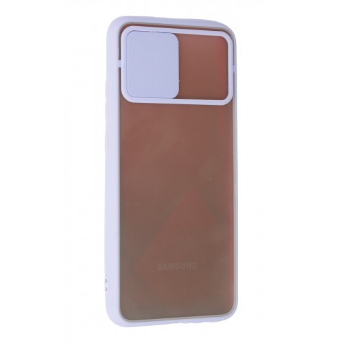 Newface Samsung Galaxy A02S Kılıf Palm Buzlu Kamera Sürgülü Silikon - Lila Newface Samsung Galaxy A02S Kılıf Palm Buzlu Kamera Sürgülü Silikon - Lila