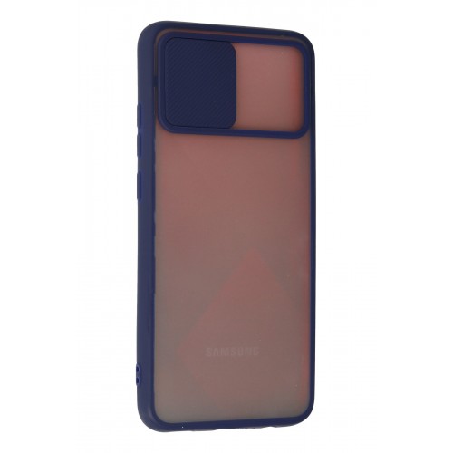 Newface Samsung Galaxy A02S Kılıf Palm Buzlu Kamera Sürgülü Silikon - Lacivert Newface Samsung Galaxy A02S Kılıf Palm Buzlu Kamera Sürgülü Silikon - Lacivert
