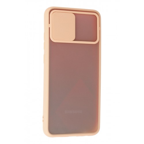 Newface Samsung Galaxy A02S Kılıf Palm Buzlu Kamera Sürgülü Silikon - Pembe Newface Samsung Galaxy A02S Kılıf Palm Buzlu Kamera Sürgülü Silikon - Pembe