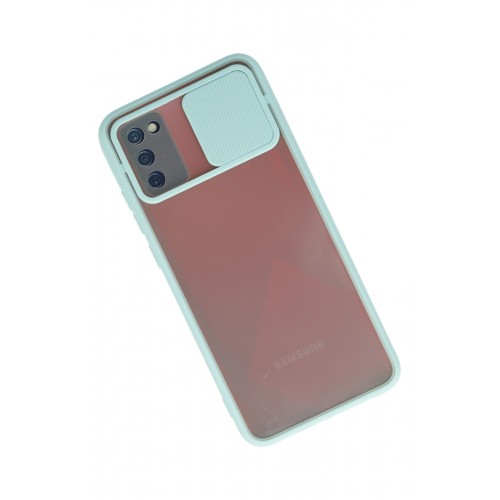 Newface Samsung Galaxy A02S Kılıf Palm Buzlu Kamera Sürgülü Silikon - Turkuaz Newface Samsung Galaxy A02S Kılıf Palm Buzlu Kamera Sürgülü Silikon - Turkuaz