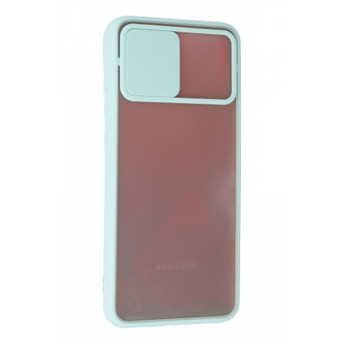 Newface Samsung Galaxy A02S Kılıf Palm Buzlu Kamera Sürgülü Silikon - Turkuaz Newface Samsung Galaxy A02S Kılıf Palm Buzlu Kamera Sürgülü Silikon - Turkuaz