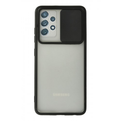 Newface Samsung Galaxy A32 Kılıf Palm Buzlu Kamera Sürgülü Silikon - Siyah Newface Samsung Galaxy A32 Kılıf Palm Buzlu Kamera Sürgülü Silikon - Siyah