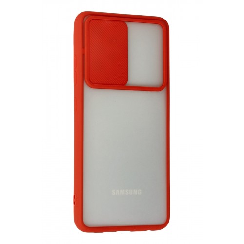 Newface Samsung Galaxy A32 Kılıf Palm Buzlu Kamera Sürgülü Silikon - Kırmızı Newface Samsung Galaxy A32 Kılıf Palm Buzlu Kamera Sürgülü Silikon - Kırmızı