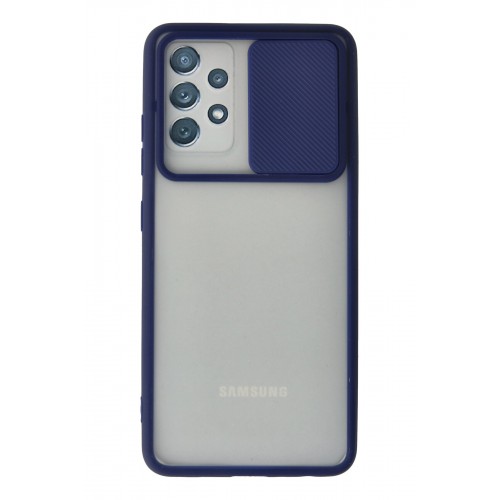 Newface Samsung Galaxy A32 Kılıf Palm Buzlu Kamera Sürgülü Silikon - Lacivert Newface Samsung Galaxy A32 Kılıf Palm Buzlu Kamera Sürgülü Silikon - Lacivert