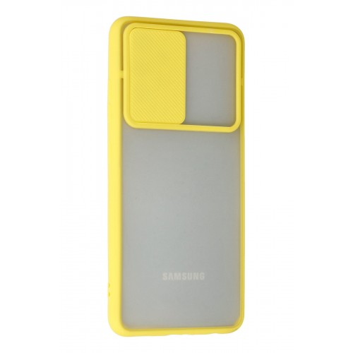 Newface Samsung Galaxy A32 Kılıf Palm Buzlu Kamera Sürgülü Silikon - Sarı Newface Samsung Galaxy A32 Kılıf Palm Buzlu Kamera Sürgülü Silikon - Sarı
