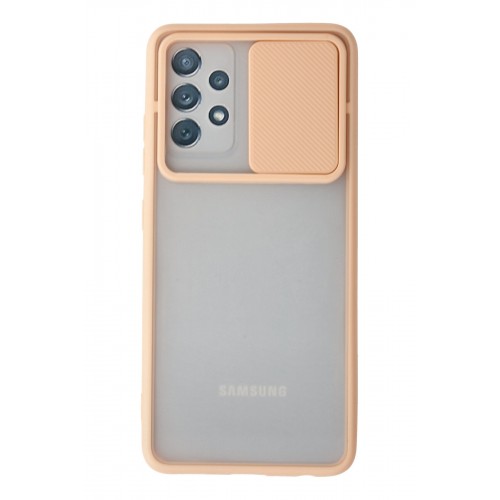 Newface Samsung Galaxy A32 Kılıf Palm Buzlu Kamera Sürgülü Silikon - Pembe Newface Samsung Galaxy A32 Kılıf Palm Buzlu Kamera Sürgülü Silikon - Pembe