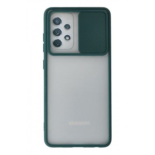 Newface Samsung Galaxy A52 Kılıf Palm Buzlu Kamera Sürgülü Silikon - Yeşil Newface Samsung Galaxy A52 Kılıf Palm Buzlu Kamera Sürgülü Silikon - Yeşil