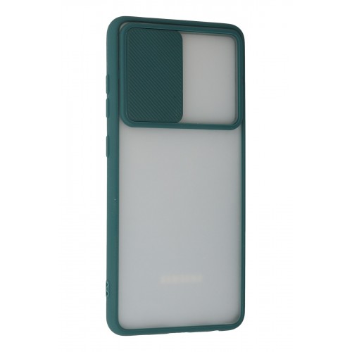Newface Samsung Galaxy A52 Kılıf Palm Buzlu Kamera Sürgülü Silikon - Yeşil Newface Samsung Galaxy A52 Kılıf Palm Buzlu Kamera Sürgülü Silikon - Yeşil