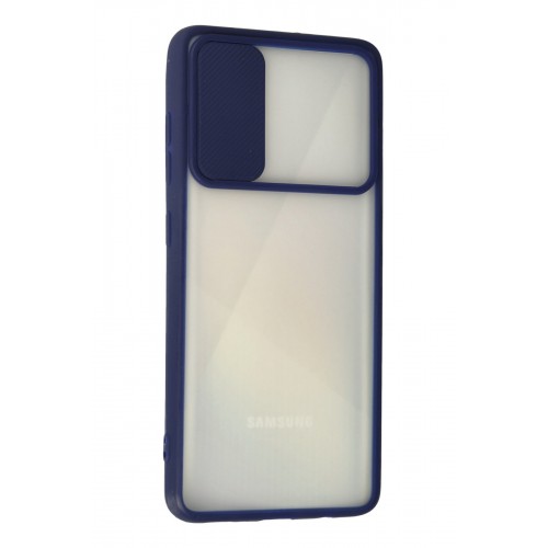 Newface Samsung Galaxy A71 Kılıf Palm Buzlu Kamera Sürgülü Silikon - Lacivert Newface Samsung Galaxy A71 Kılıf Palm Buzlu Kamera Sürgülü Silikon - Lacivert