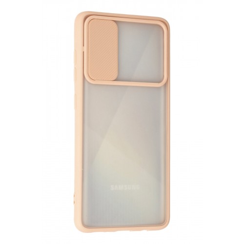 Newface Samsung Galaxy A71 Kılıf Palm Buzlu Kamera Sürgülü Silikon - Pembe Newface Samsung Galaxy A71 Kılıf Palm Buzlu Kamera Sürgülü Silikon - Pembe