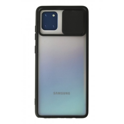 Newface Samsung Galaxy A81 / Note 10 Lite Kılıf Palm Buzlu Kamera Sürgülü Silikon - Siyah Newface Samsung Galaxy A81 / Note 10 Lite Kılıf Palm Buzlu Kamera Sürgülü Silikon - Siyah