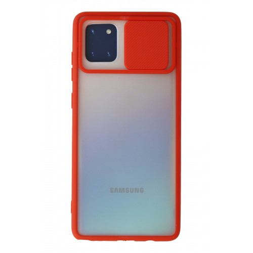 Newface Samsung Galaxy A81 / Note 10 Lite Kılıf Palm Buzlu Kamera Sürgülü Silikon - Kırmızı Newface Samsung Galaxy A81 / Note 10 Lite Kılıf Palm Buzlu Kamera Sürgülü Silikon - Kırmızı