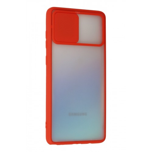 Newface Samsung Galaxy A81 / Note 10 Lite Kılıf Palm Buzlu Kamera Sürgülü Silikon - Kırmızı Newface Samsung Galaxy A81 / Note 10 Lite Kılıf Palm Buzlu Kamera Sürgülü Silikon - Kırmızı