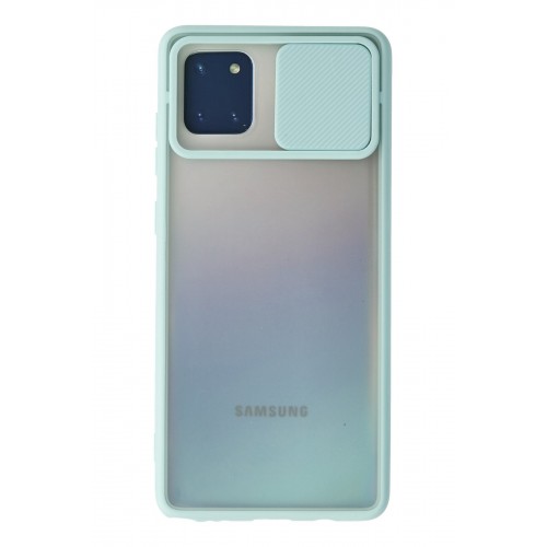 Newface Samsung Galaxy A81 / Note 10 Lite Kılıf Palm Buzlu Kamera Sürgülü Silikon - Turkuaz Newface Samsung Galaxy A81 / Note 10 Lite Kılıf Palm Buzlu Kamera Sürgülü Silikon - Turkuaz