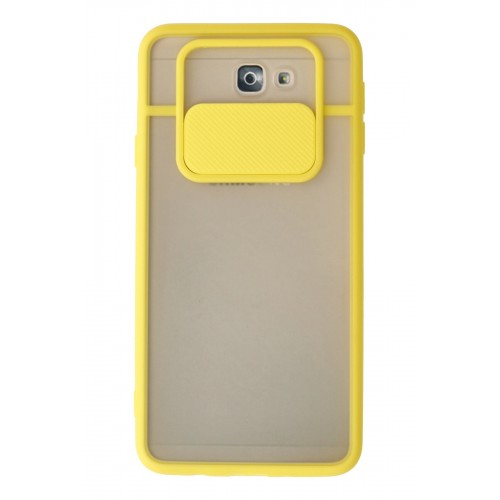 Newface Samsung Galaxy J7 Prime Kılıf Palm Buzlu Kamera Sürgülü Silikon - Sarı Newface Samsung Galaxy J7 Prime Kılıf Palm Buzlu Kamera Sürgülü Silikon - Sarı