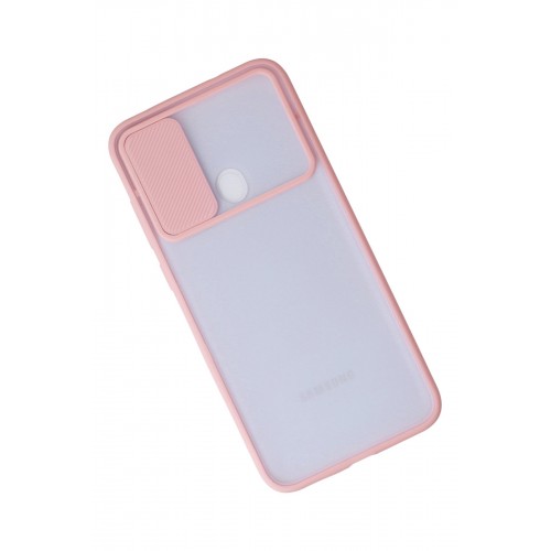 Newface Samsung Galaxy A11 Kılıf Palm Buzlu Kamera Sürgülü Silikon - Pembe Newface Samsung Galaxy A11 Kılıf Palm Buzlu Kamera Sürgülü Silikon - Pembe