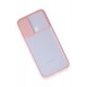 Newface Samsung Galaxy M11 Kılıf Palm Buzlu Kamera Sürgülü Silikon - Pembe Newface Samsung Galaxy M11 Kılıf Palm Buzlu Kamera Sürgülü Silikon - Pembe