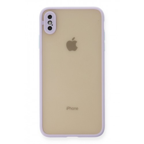 Newface iPhone XS Kılıf Montreal Silikon Kapak - Mor Newface iPhone XS Kılıf Montreal Silikon Kapak - Mor