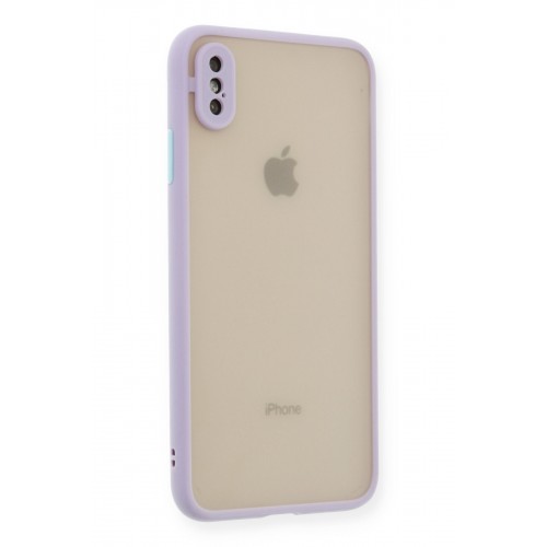 Newface iPhone XS Kılıf Montreal Silikon Kapak - Mor Newface iPhone XS Kılıf Montreal Silikon Kapak - Mor