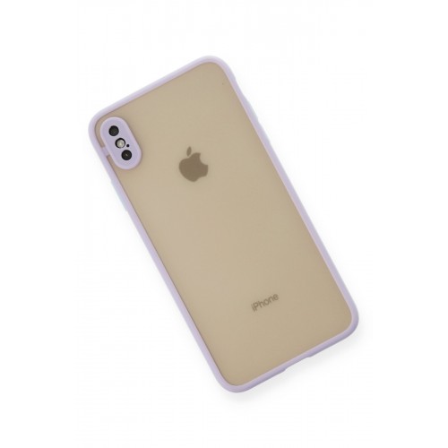 Newface iPhone XS Kılıf Montreal Silikon Kapak - Mor Newface iPhone XS Kılıf Montreal Silikon Kapak - Mor