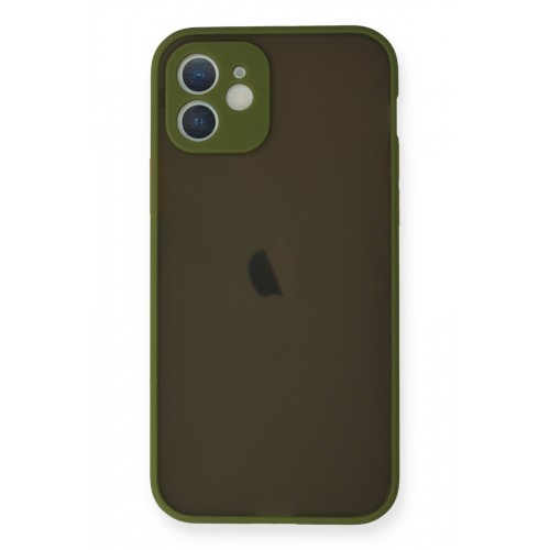 Newface iPhone 12 Mini Kılıf Montreal Silikon Kapak - Açık Yeşil