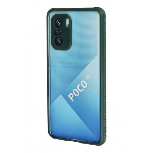 Newface Xiaomi Redmi K40 Pro Kılıf Miami Şeffaf Silikon - Koyu Yeşil Newface Xiaomi Redmi K40 Pro Kılıf Miami Şeffaf Silikon - Koyu Yeşil