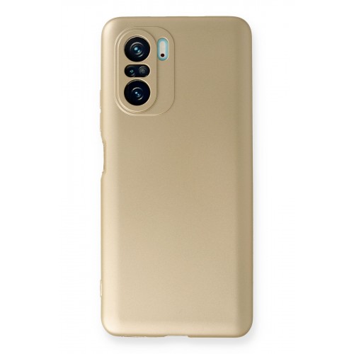 Newface Xiaomi Redmi K40 Pro Kılıf Premium Rubber Silikon - Gold Newface Xiaomi Redmi K40 Pro Kılıf Premium Rubber Silikon - Gold