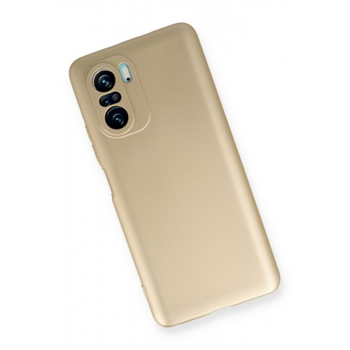 Newface Xiaomi Redmi K40 Pro Kılıf Premium Rubber Silikon - Gold Newface Xiaomi Redmi K40 Pro Kılıf Premium Rubber Silikon - Gold