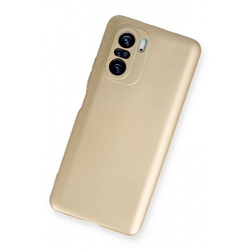 Newface Xiaomi Redmi K40 Pro Kılıf Premium Rubber Silikon - Gold Newface Xiaomi Redmi K40 Pro Kılıf Premium Rubber Silikon - Gold