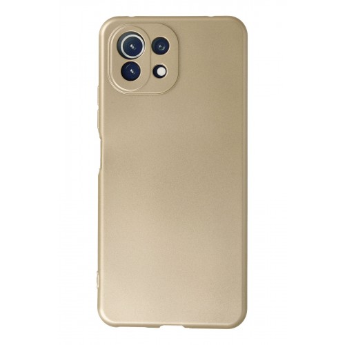 Newface Xiaomi Mİ 11 Lite Kılıf Premium Rubber Silikon - Gold Newface Xiaomi Mİ 11 Lite Kılıf Premium Rubber Silikon - Gold