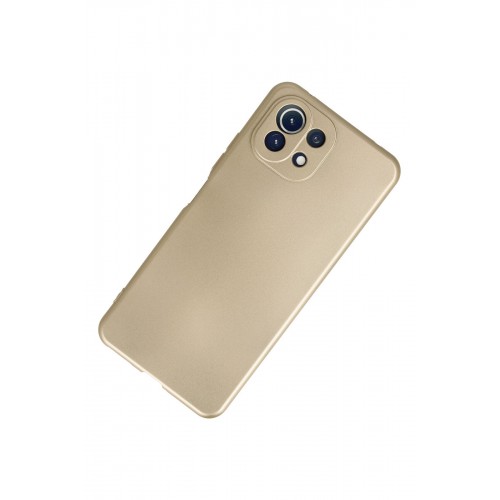 Newface Xiaomi Mİ 11 Lite Kılıf Premium Rubber Silikon - Gold Newface Xiaomi Mİ 11 Lite Kılıf Premium Rubber Silikon - Gold