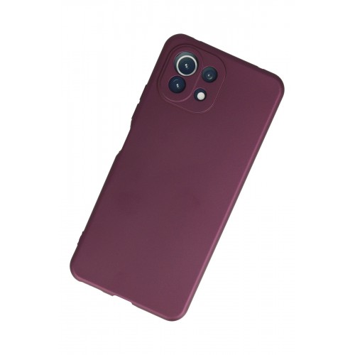 Newface Xiaomi Mİ 11 Lite Kılıf Premium Rubber Silikon - Mürdüm Newface Xiaomi Mİ 11 Lite Kılıf Premium Rubber Silikon - Mürdüm