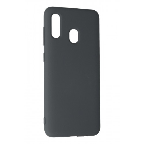 Newface Samsung Galaxy A20 Kılıf Nano içi Kadife Silikon - Gri Newface Samsung Galaxy A20 Kılıf Nano içi Kadife Silikon - Gri