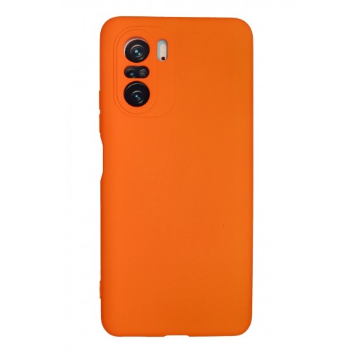 Newface Xiaomi Redmi K40 Pro Kılıf Nano içi Kadife  Silikon - Turuncu