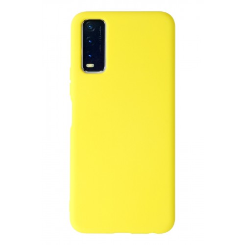 Newface Vivo Y11S Kılıf Nano içi Kadife Silikon - Sarı Newface Vivo Y11S Kılıf Nano içi Kadife Silikon - Sarı