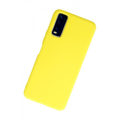 Newface Vivo Y11S Kılıf Nano içi Kadife Silikon - Sarı Newface Vivo Y11S Kılıf Nano içi Kadife Silikon - Sarı