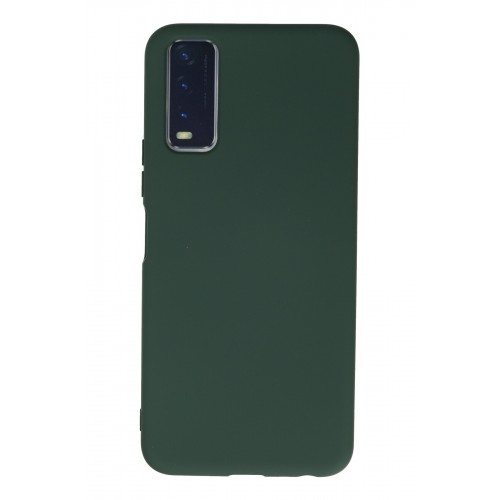Newface Vivo Y11S Kılıf Nano içi Kadife Silikon - Koyu Yeşil Newface Vivo Y11S Kılıf Nano içi Kadife Silikon - Koyu Yeşil
