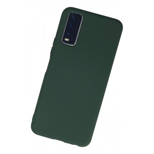 Newface Vivo Y11S Kılıf Nano içi Kadife Silikon - Koyu Yeşil Newface Vivo Y11S Kılıf Nano içi Kadife Silikon - Koyu Yeşil