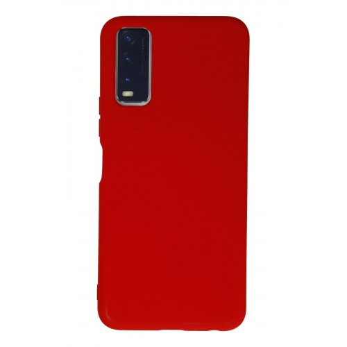 Newface Vivo Y20 Kılıf Nano içi Kadife Silikon - Kırmızı Newface Vivo Y20 Kılıf Nano içi Kadife Silikon - Kırmızı